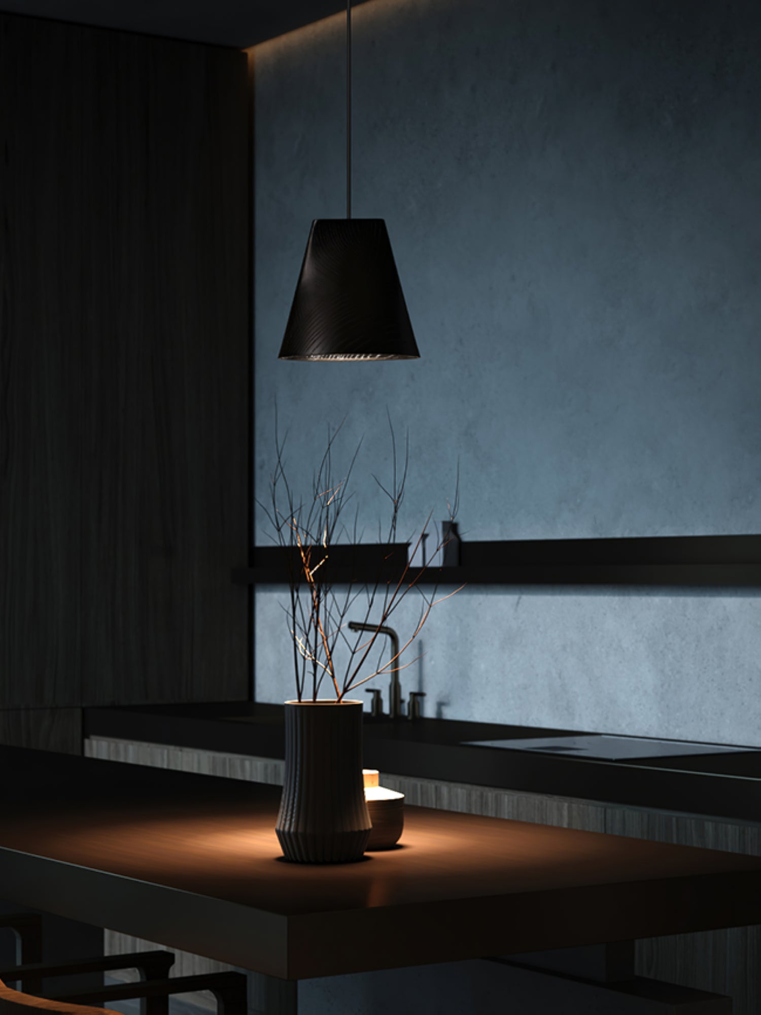 Ivarara Asymmetrical Wood Pendant Light - Lamp Outdoor