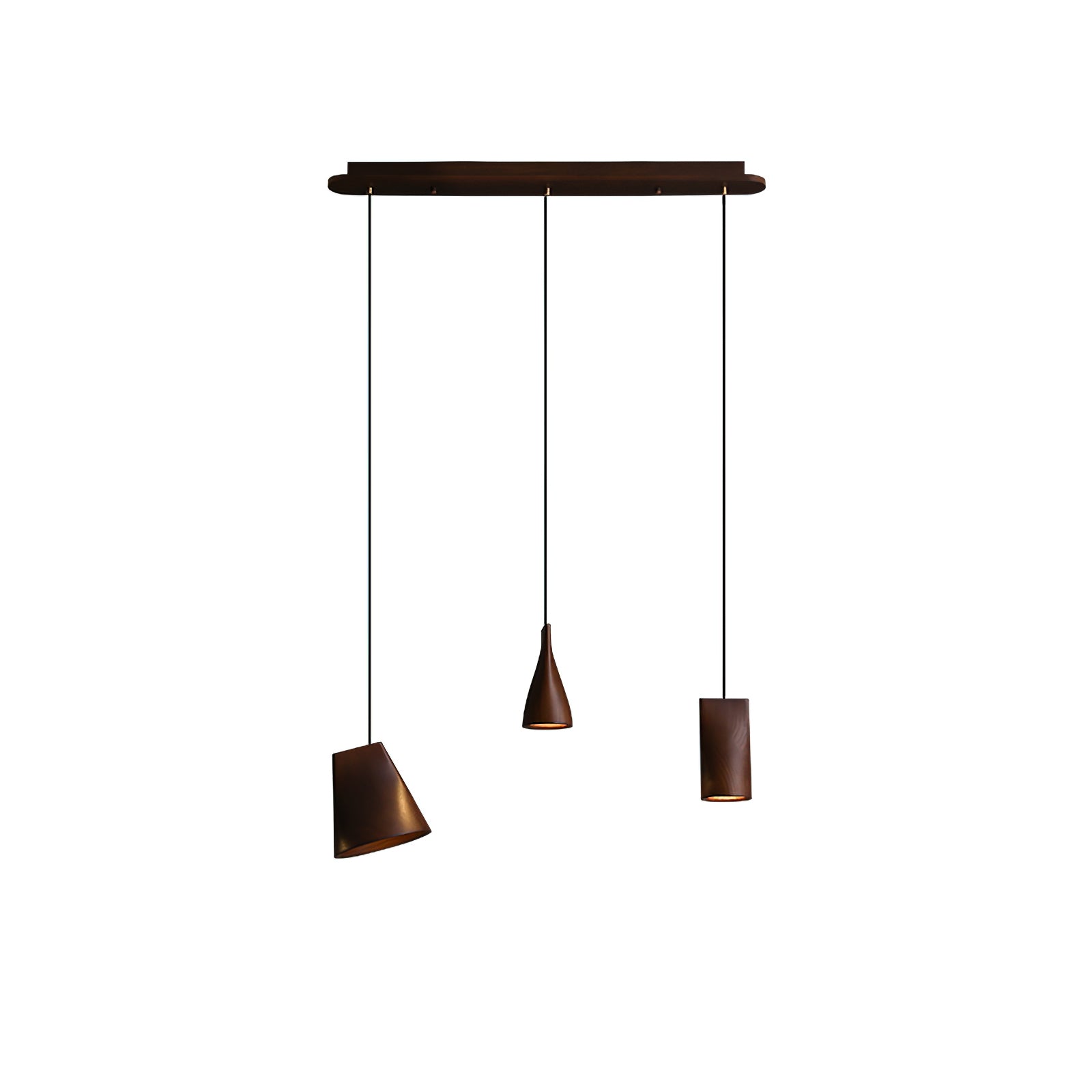 Ivarara Asymmetrical Wood Pendant Light - Lamp Outdoor