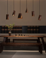 Ivarara Asymmetrical Wood Pendant Light - Lamp Outdoor