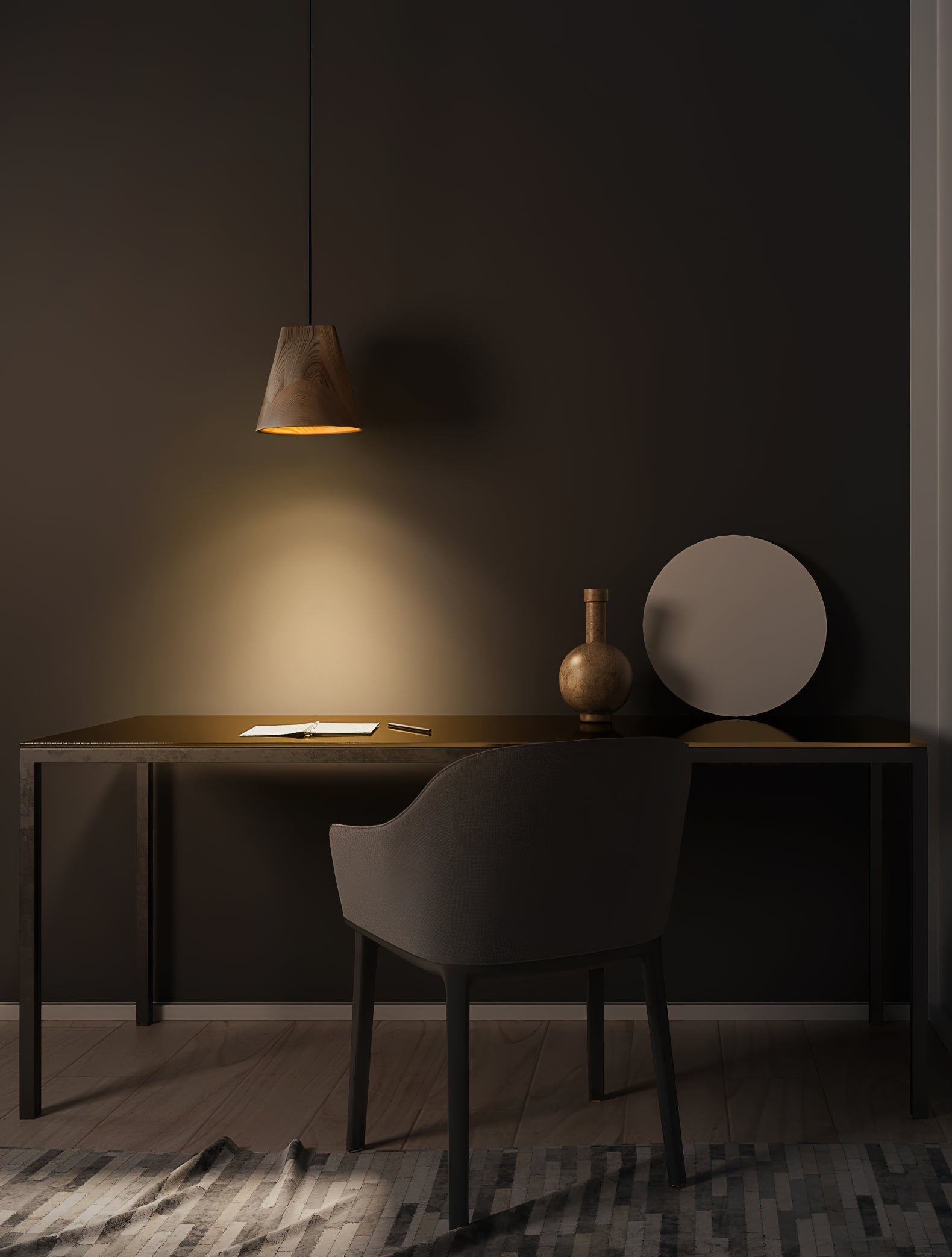 Ivarara Asymmetrical Wood Pendant Light - Lamp Outdoor