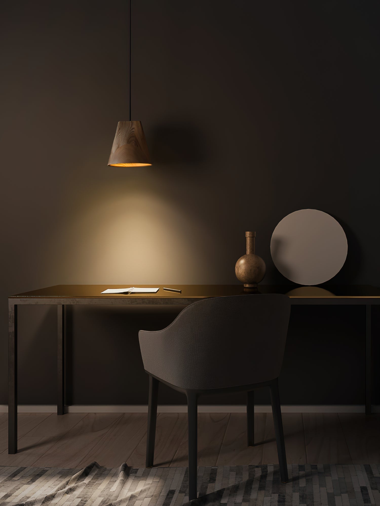 Ivarara Asymmetrical Wood Pendant Light - Lamp Outdoor