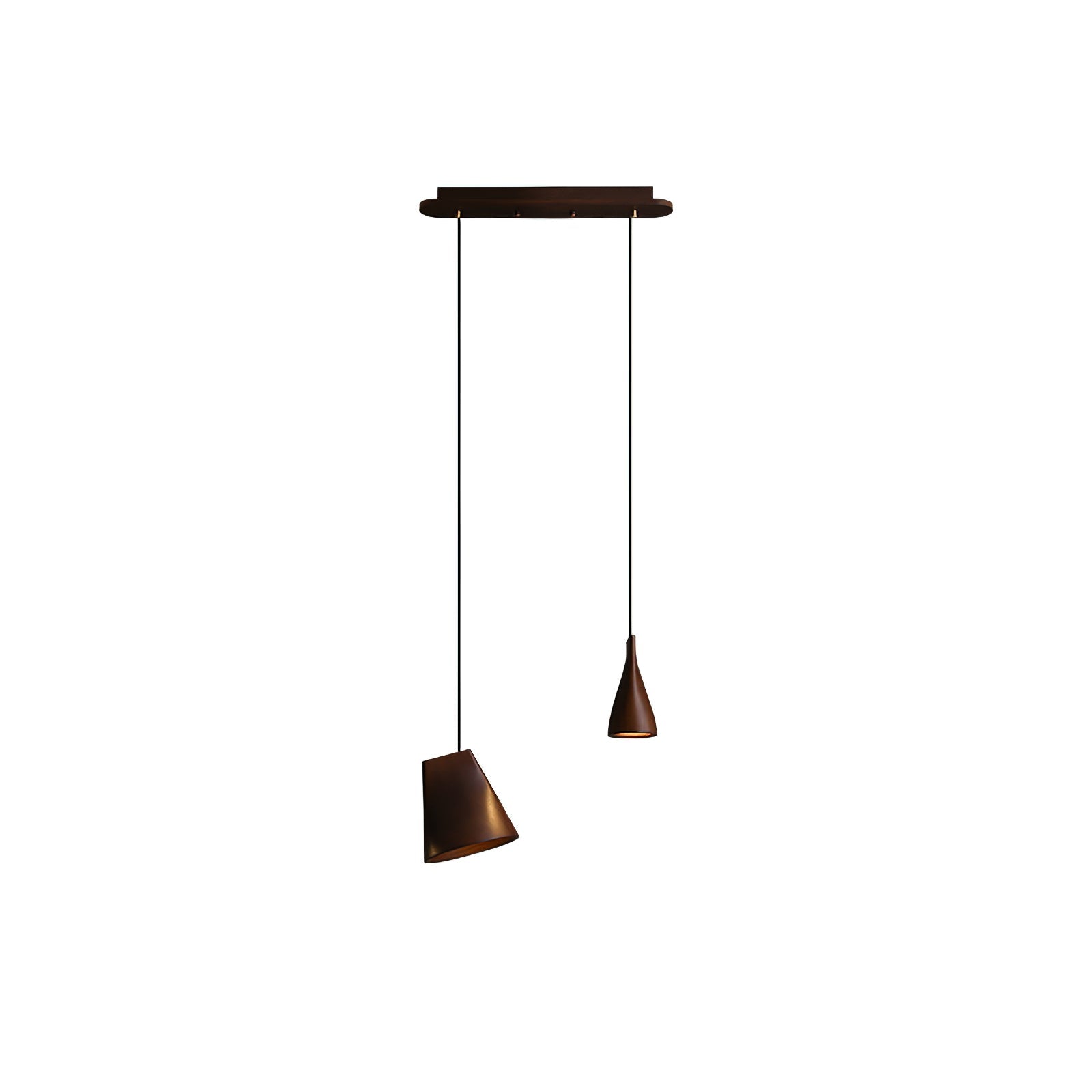 Ivarara Asymmetrical Wood Pendant Light - Lamp Outdoor