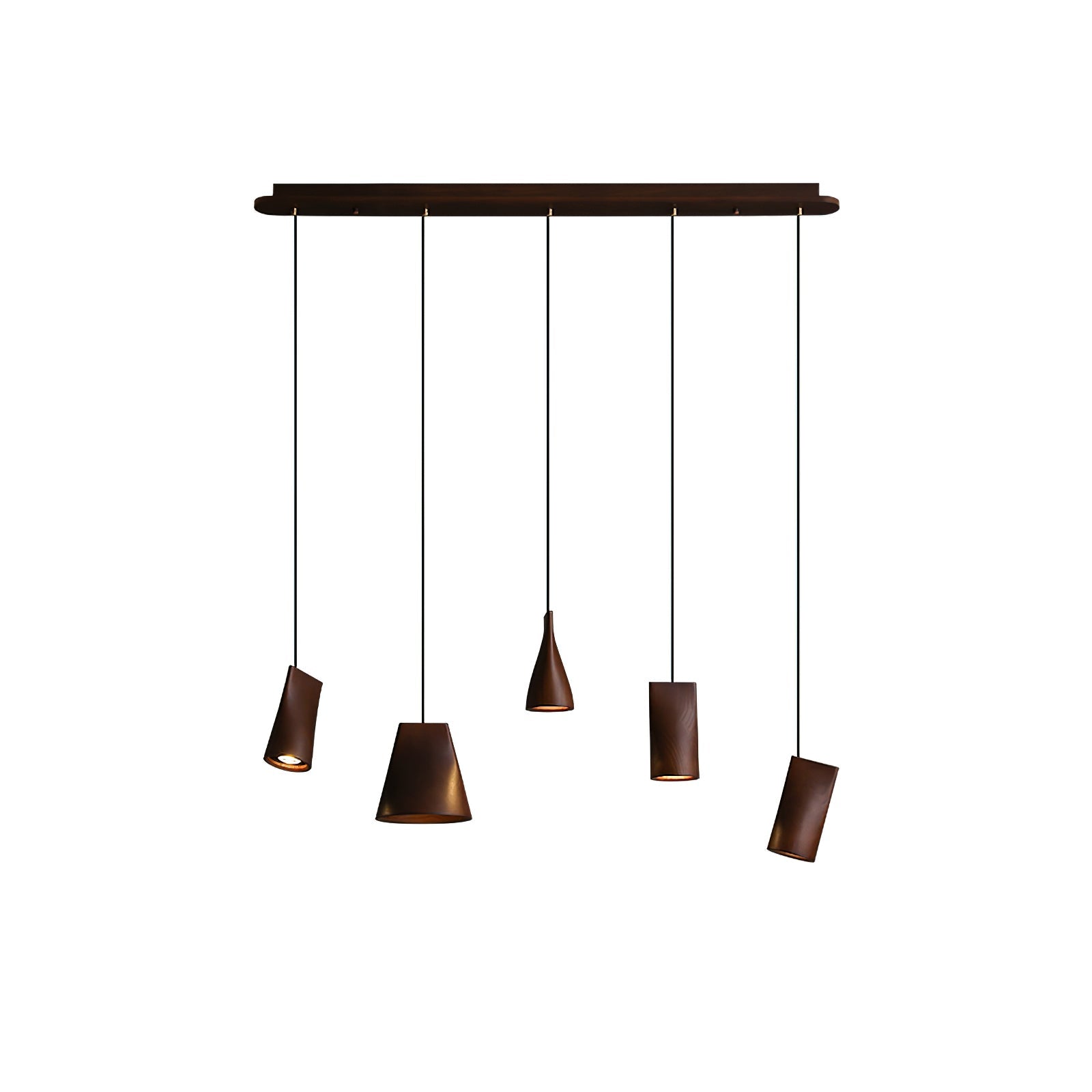 Ivarara Asymmetrical Wood Pendant Light - Lamp Outdoor