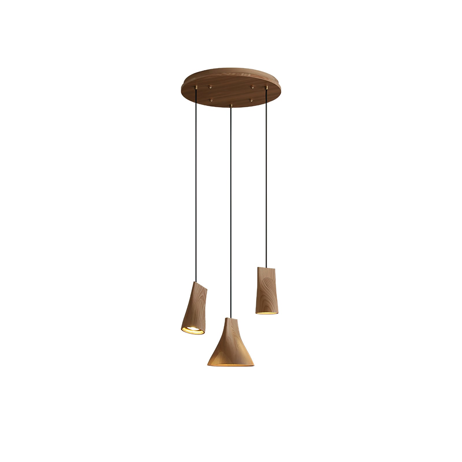 Ivarara Asymmetrical Wood Pendant Light - Lamp Outdoor