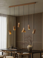 Ivarara Asymmetrical Wood Pendant Light - Lamp Outdoor