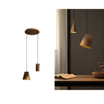 Ivarara Asymmetrical Wood Pendant Light - Lamp Outdoor