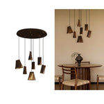 Ivarara Asymmetrical Wood Pendant Light - Lamp Outdoor