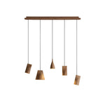 Ivarara Asymmetrical Wood Pendant Light - Lamp Outdoor