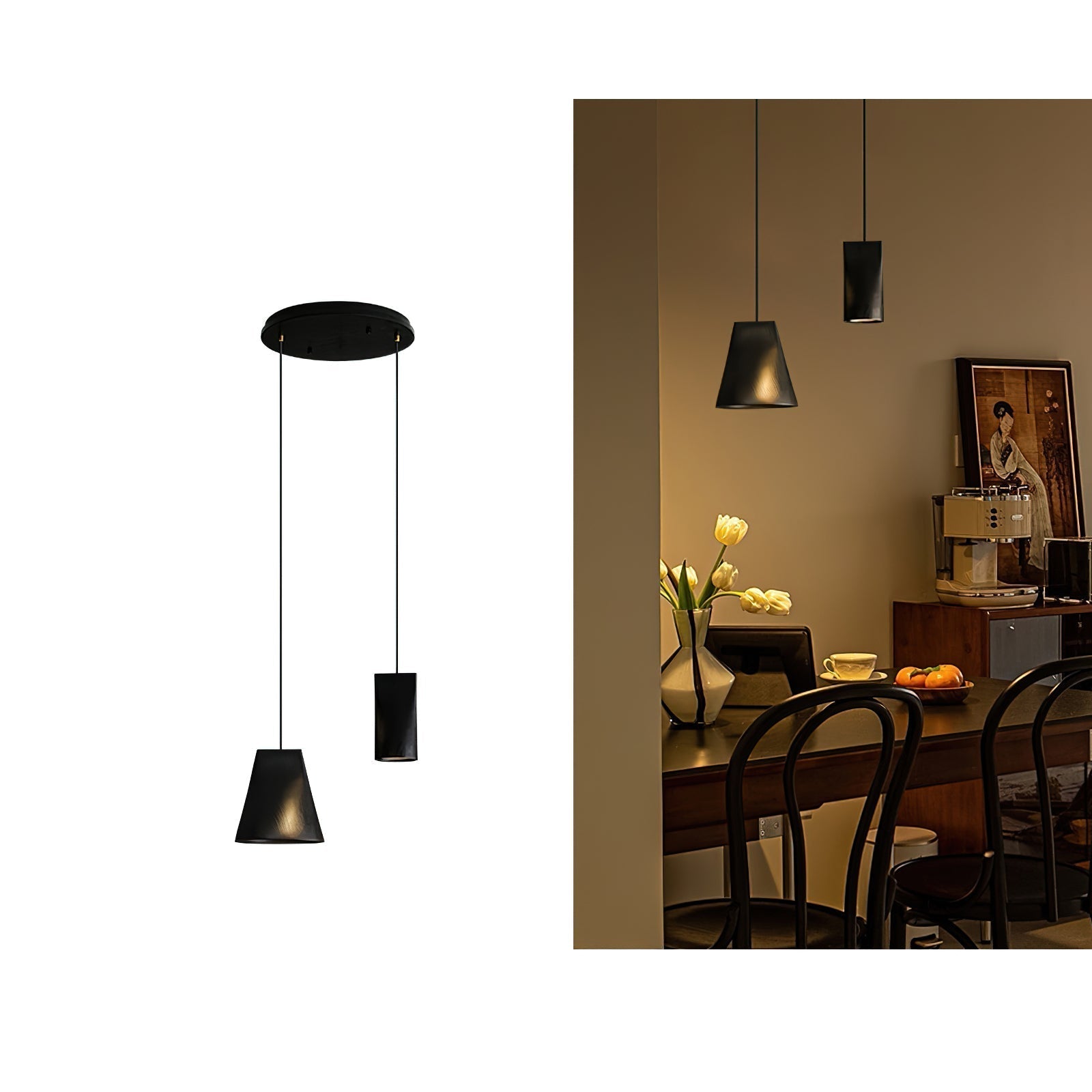 Ivarara Asymmetrical Wood Pendant Light - Lamp Outdoor