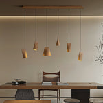 Ivarara Asymmetrical Wood Pendant Light - Lamp Outdoor