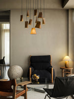 Ivarara Asymmetrical Wood Pendant Light - Lamp Outdoor