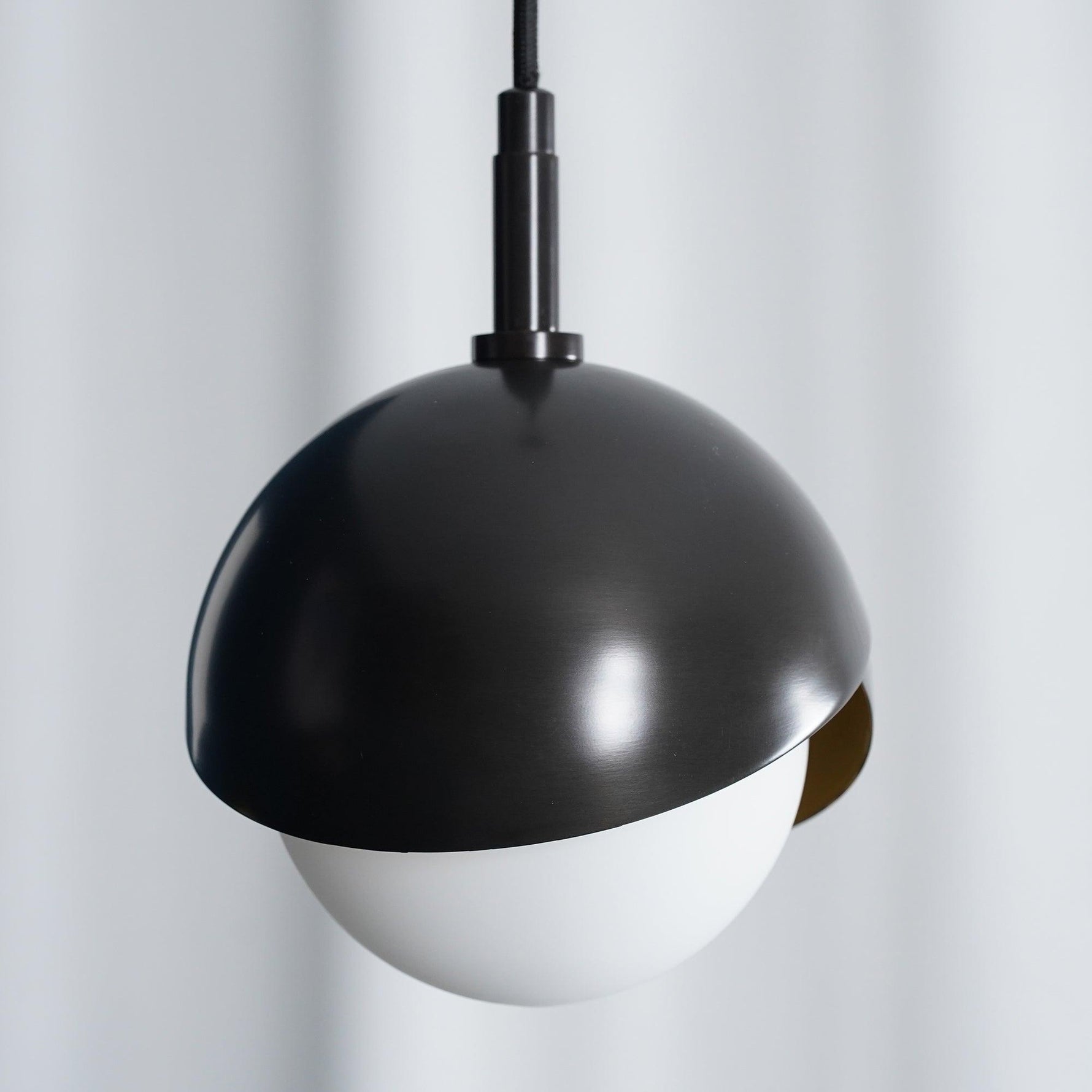 Solara Pendant Lamp Brass Nested Opal Globe Modern - Letslighting
