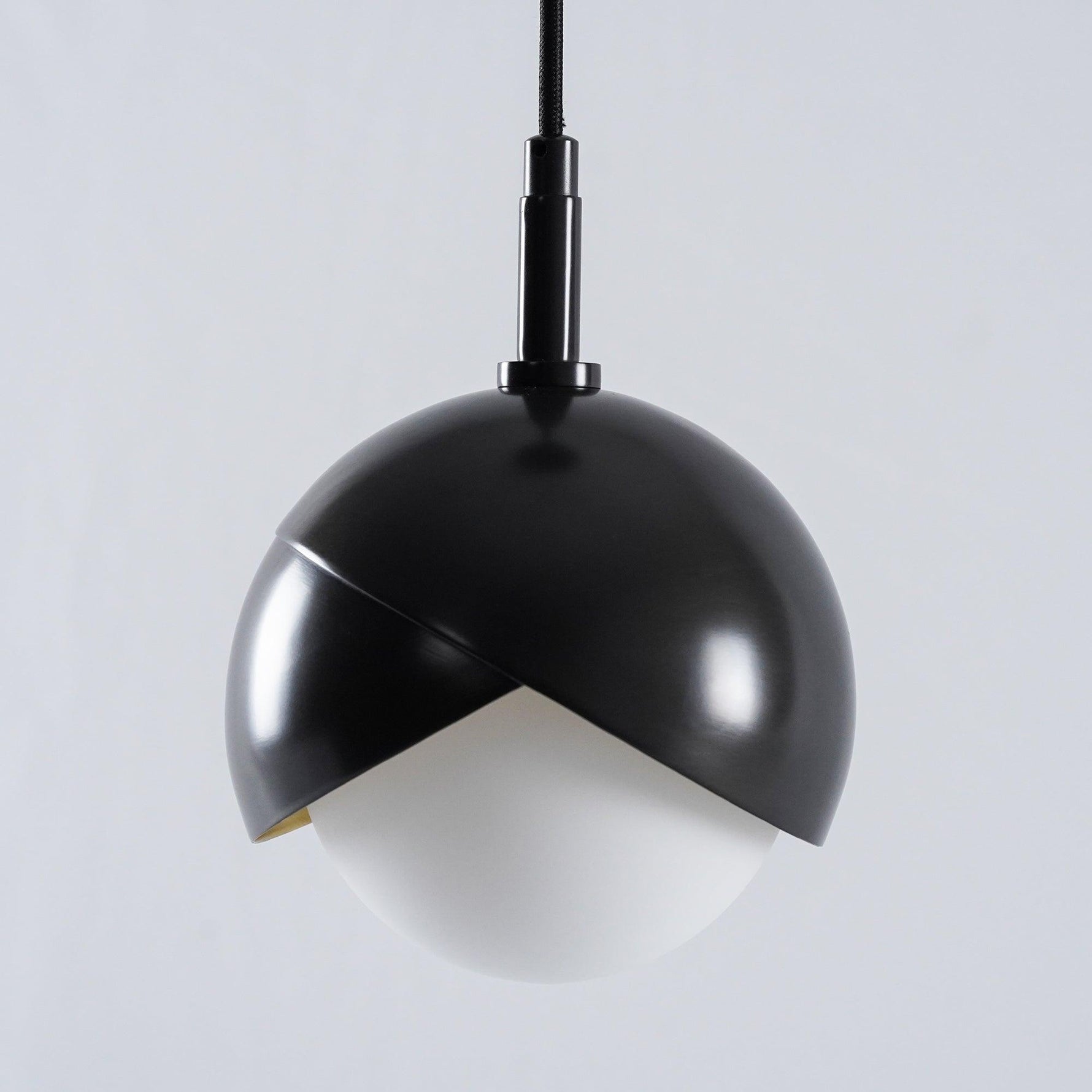 Solara Pendant Lamp Brass Nested Opal Globe Modern - Letslighting