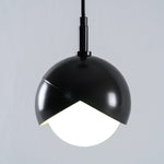 Solara Pendant Lamp Brass Nested Opal Globe Modern - Letslighting