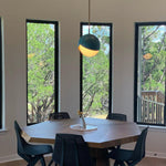 Solara Pendant Lamp Brass Nested Opal Globe Modern - Letslighting