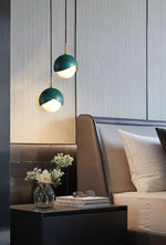 Solara Pendant Lamp Brass Nested Opal Globe Modern - Letslighting