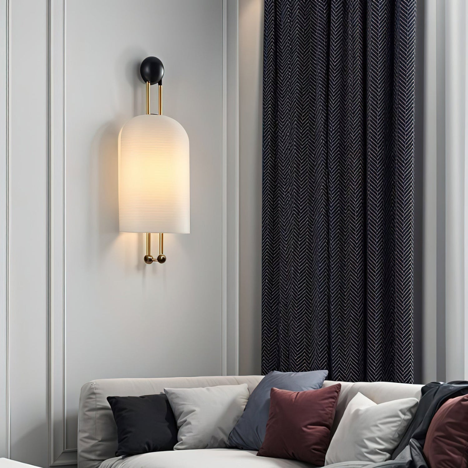 Bertha Modern Glass Wall Light