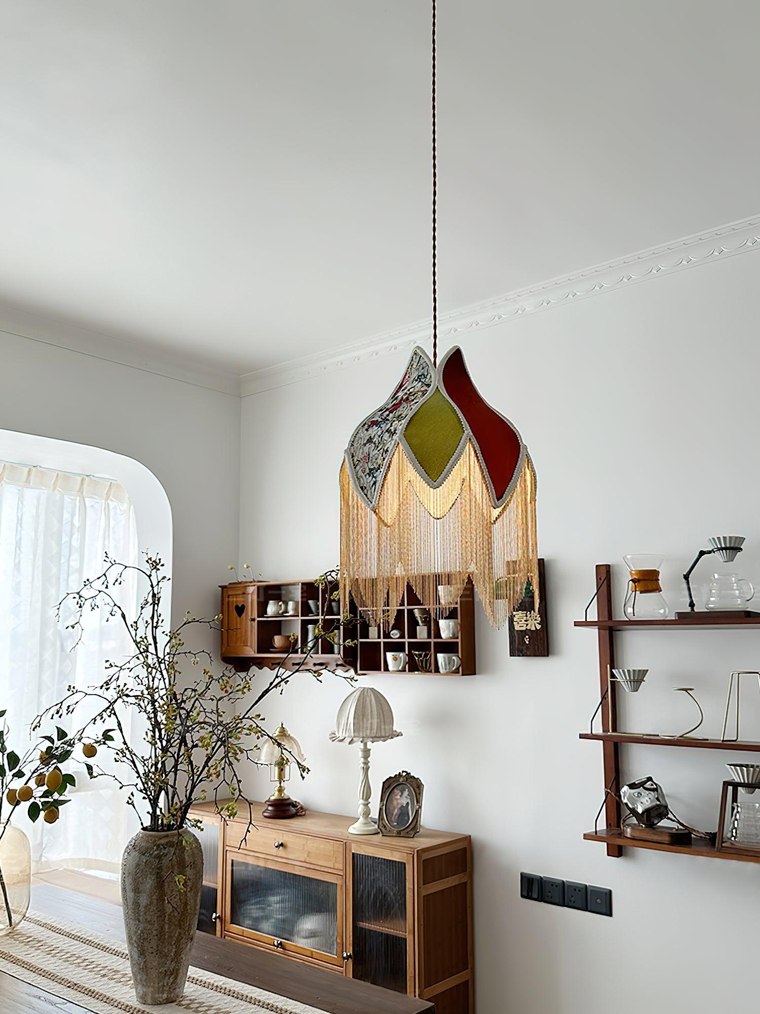 Bette Fringed Pendant Lamp - Lamp Outdoor