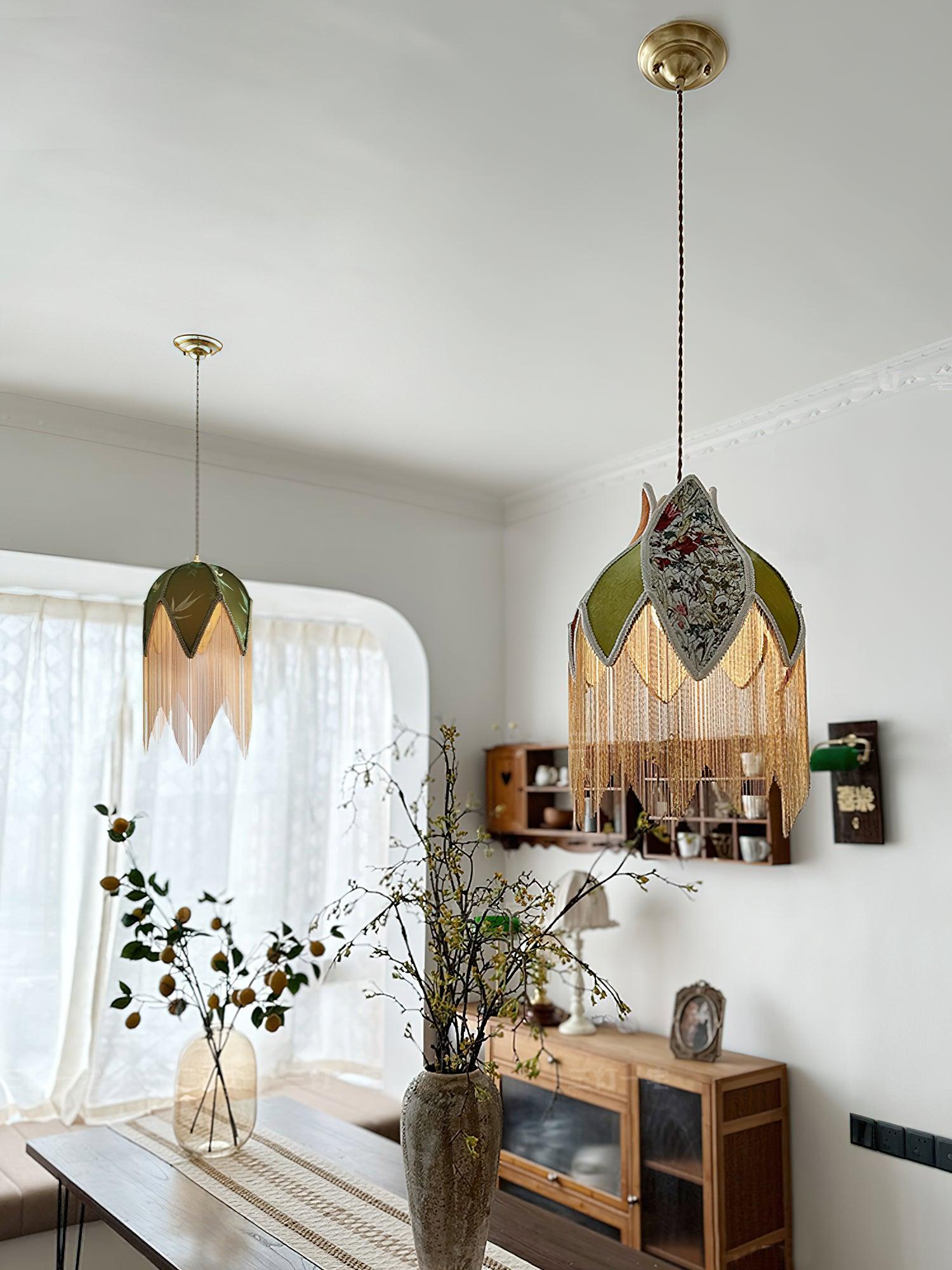 Bette Fringed Pendant Lamp - Lamp Outdoor