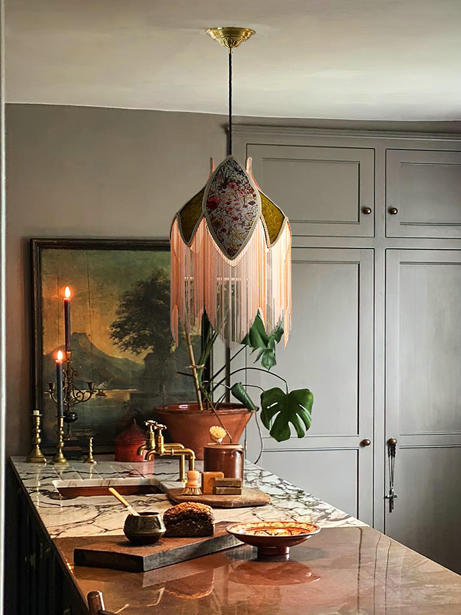 Bette Fringed Pendant Lamp - Lamp Outdoor