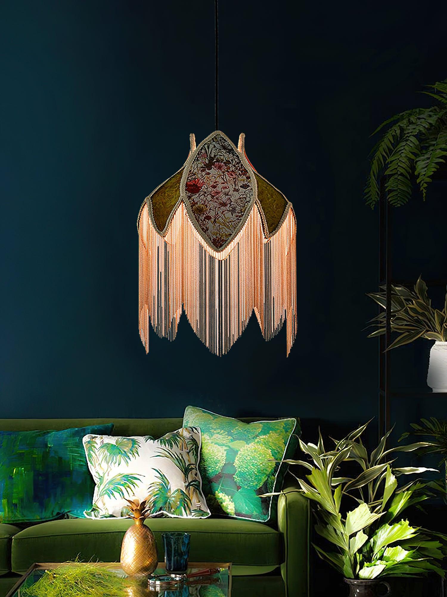 Bette Fringed Pendant Lamp - Lamp Outdoor
