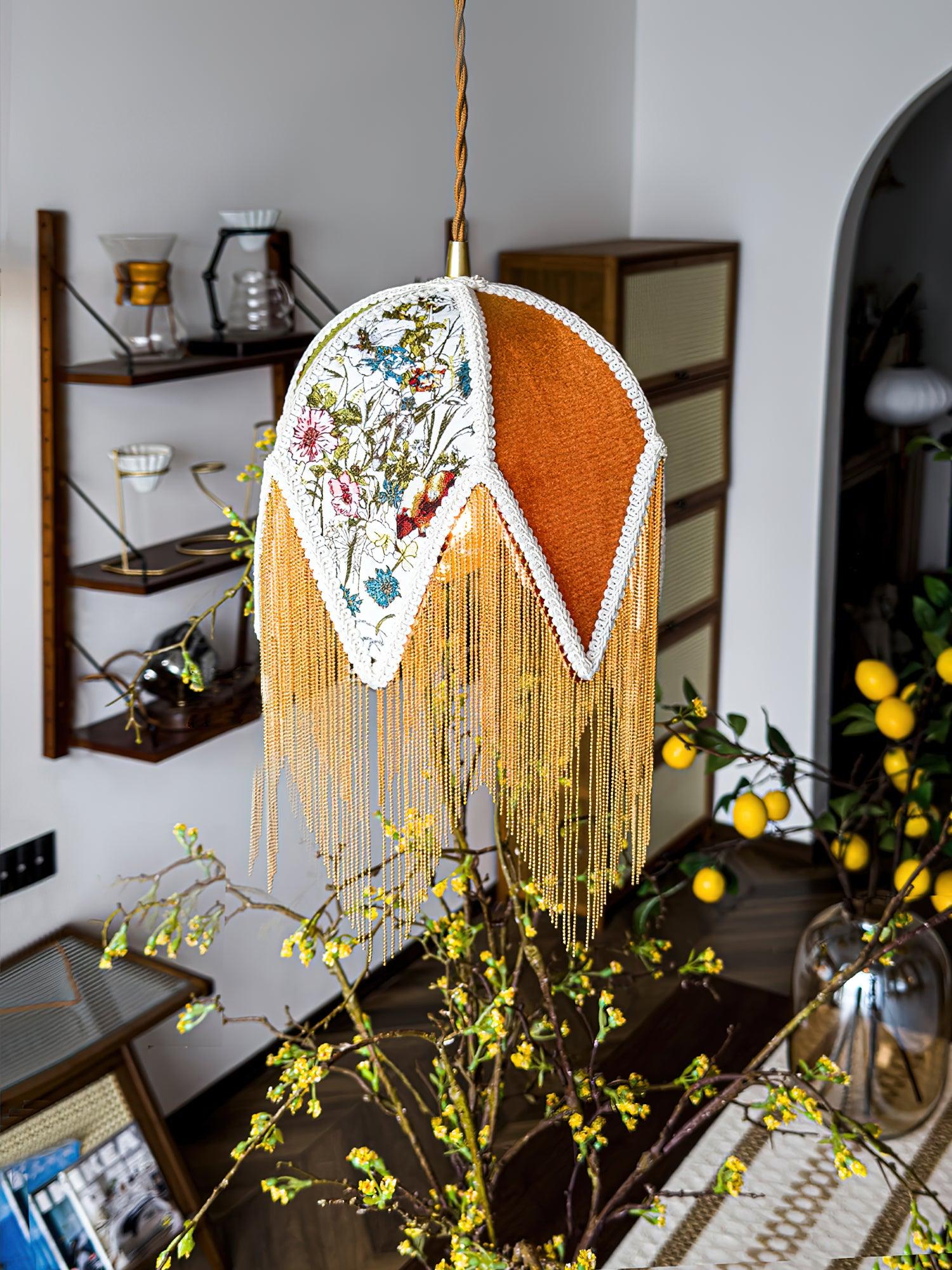 Bette Fringed Pendant Lamp - Lamp Outdoor