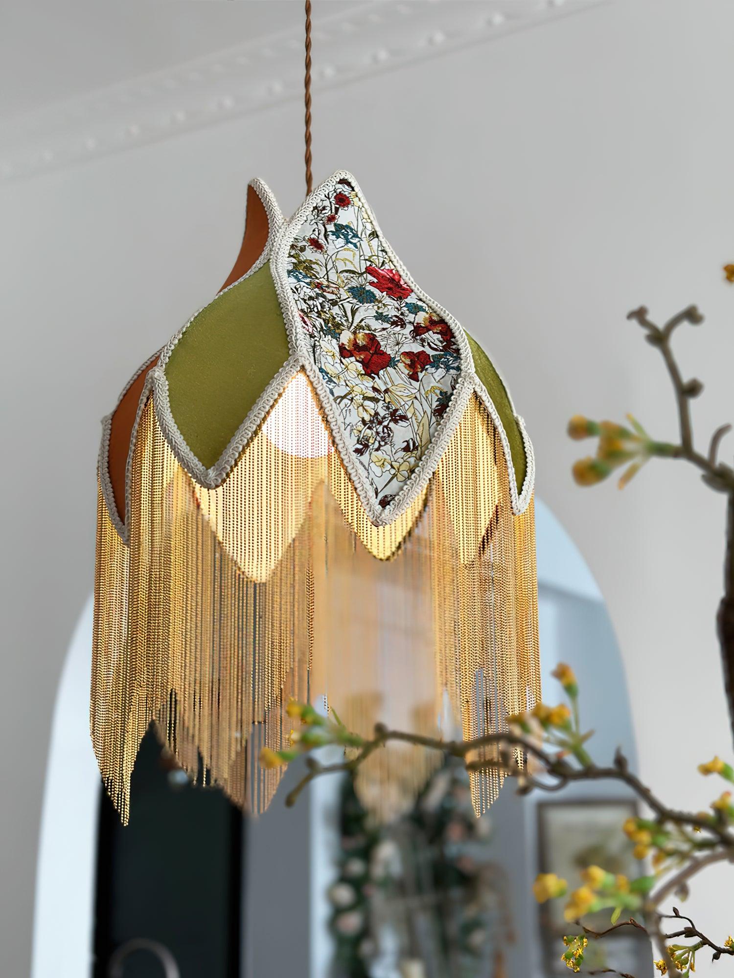 Bette Fringed Pendant Lamp - Lamp Outdoor