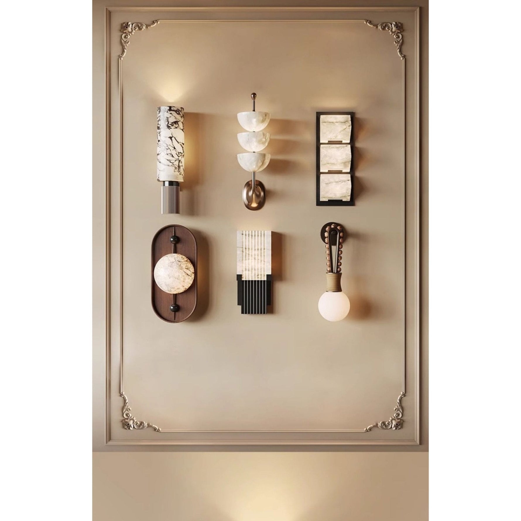 Mylaearae Orb Alabaster Wall Light - Lamp Outdoor