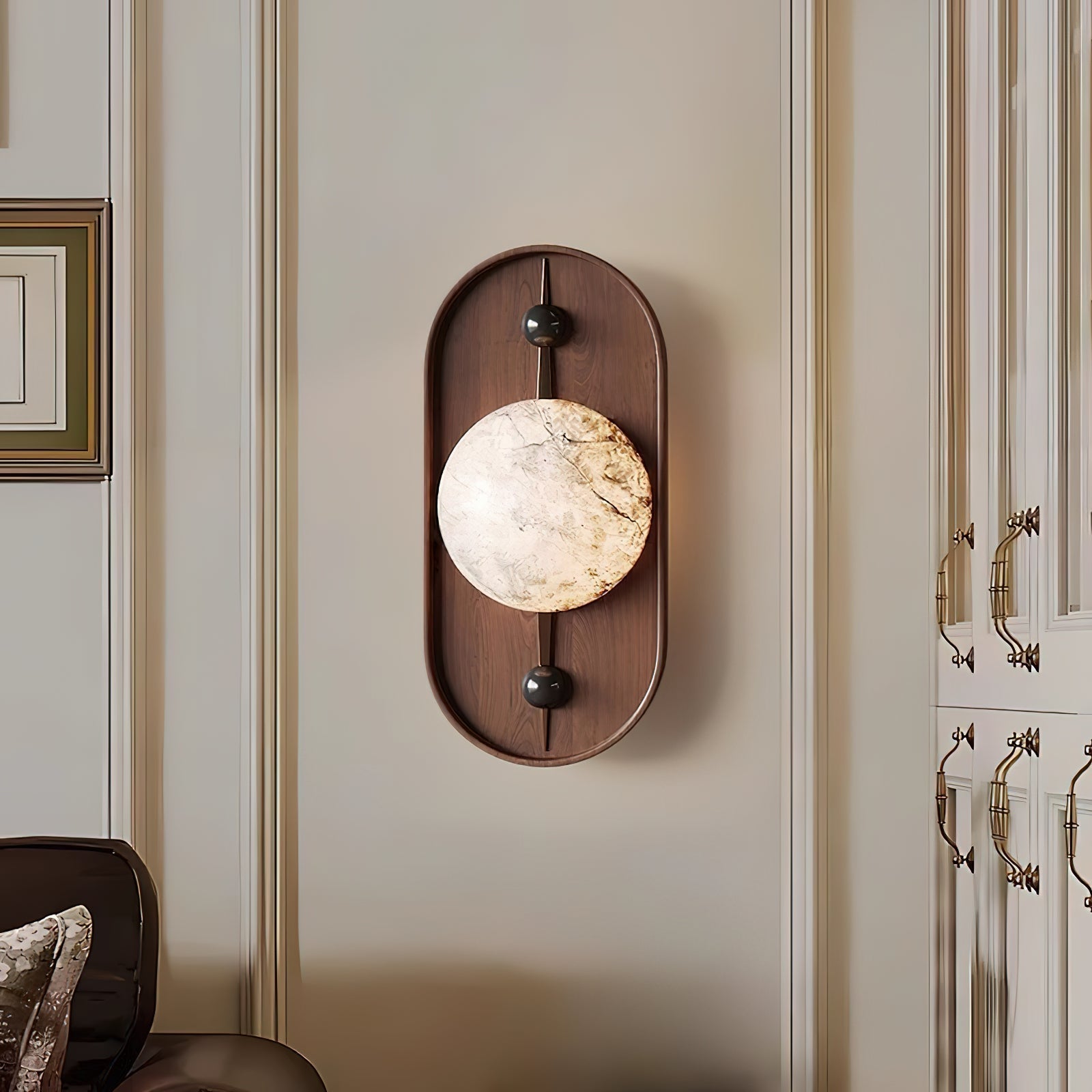 Mylaearae Orb Alabaster Wall Light - Lamp Outdoor