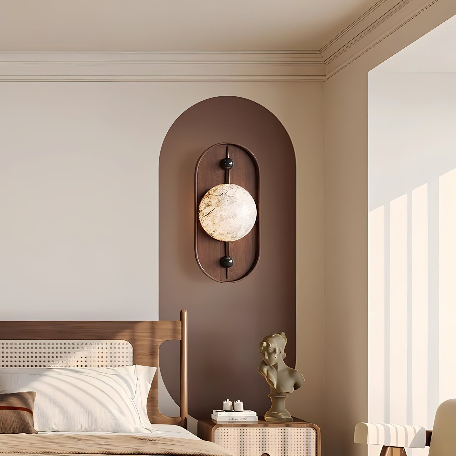 Mylaearae Orb Alabaster Wall Light - Lamp Outdoor