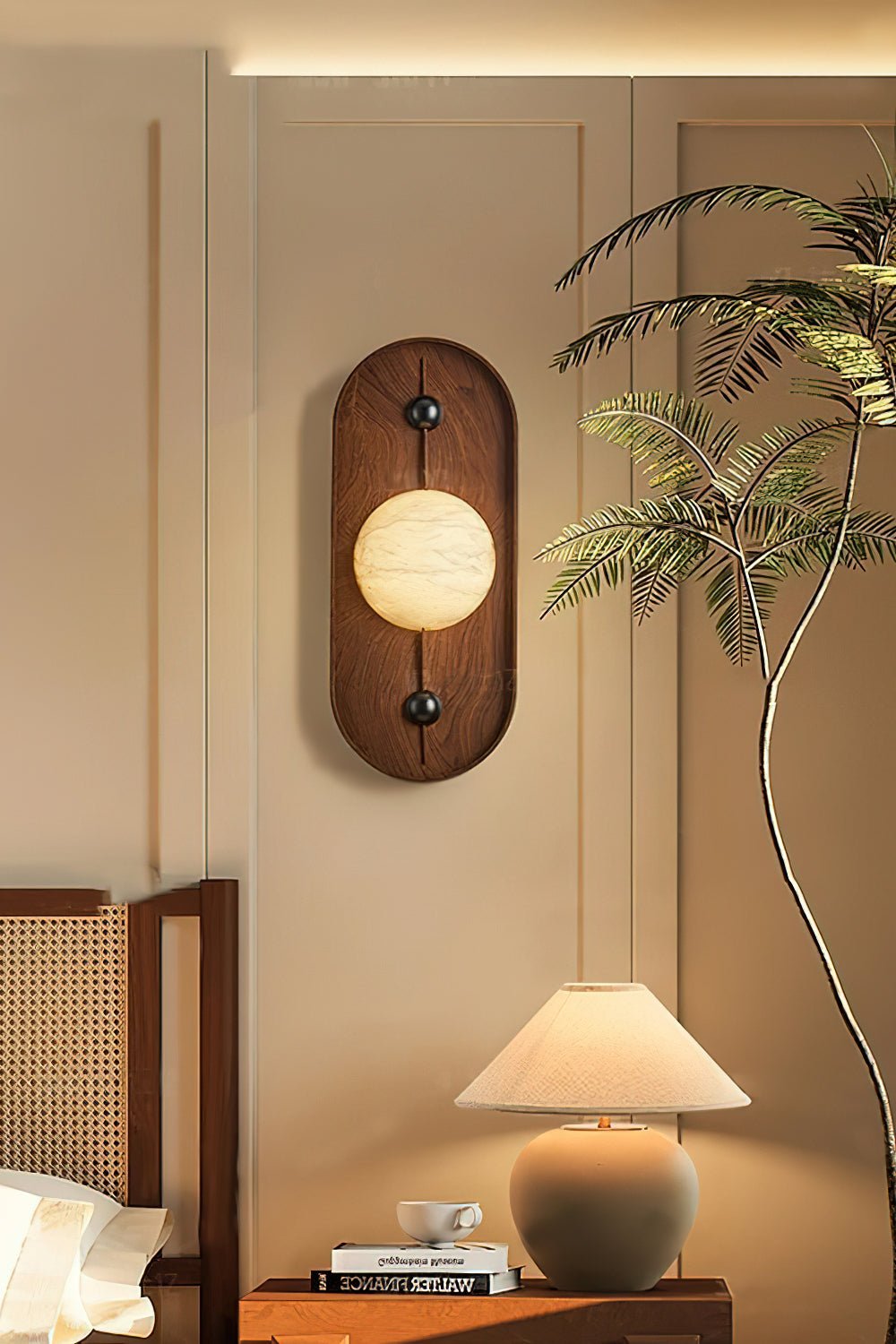 Mylaearae Orb Alabaster Wall Light - Lamp Outdoor