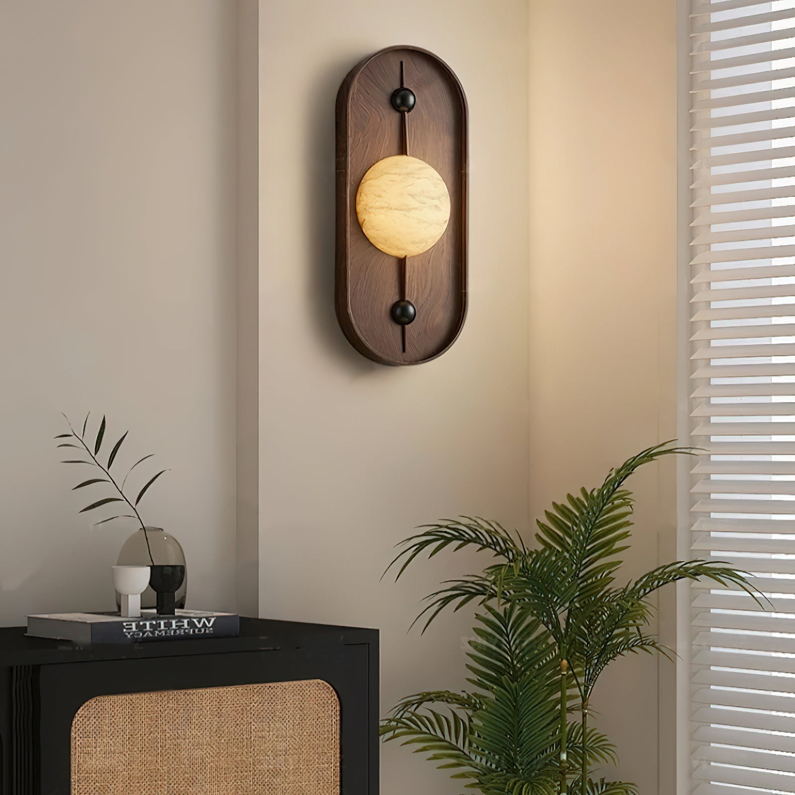 Mylaearae Orb Alabaster Wall Light - Lamp Outdoor