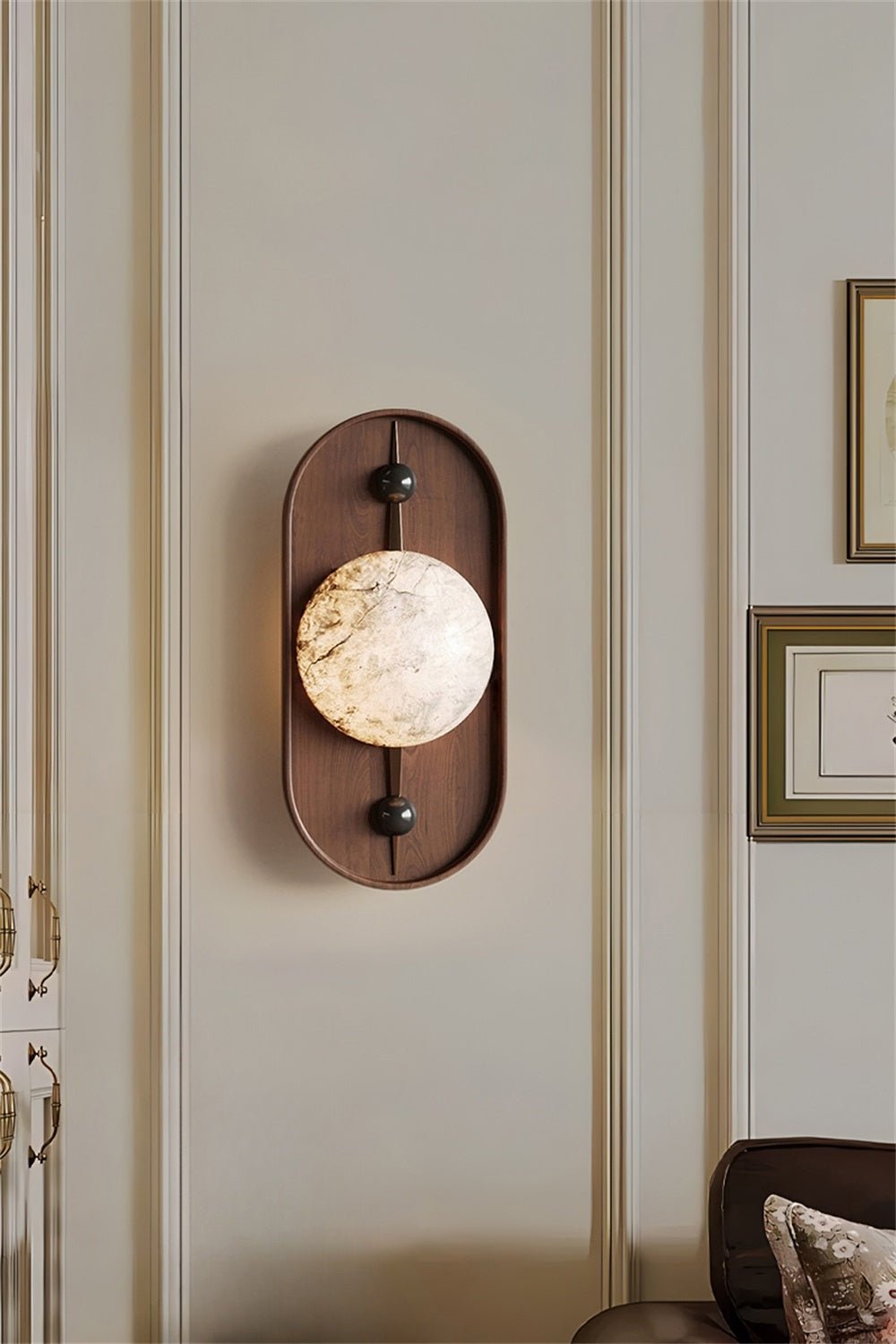 Mylaearae Orb Alabaster Wall Light - Lamp Outdoor