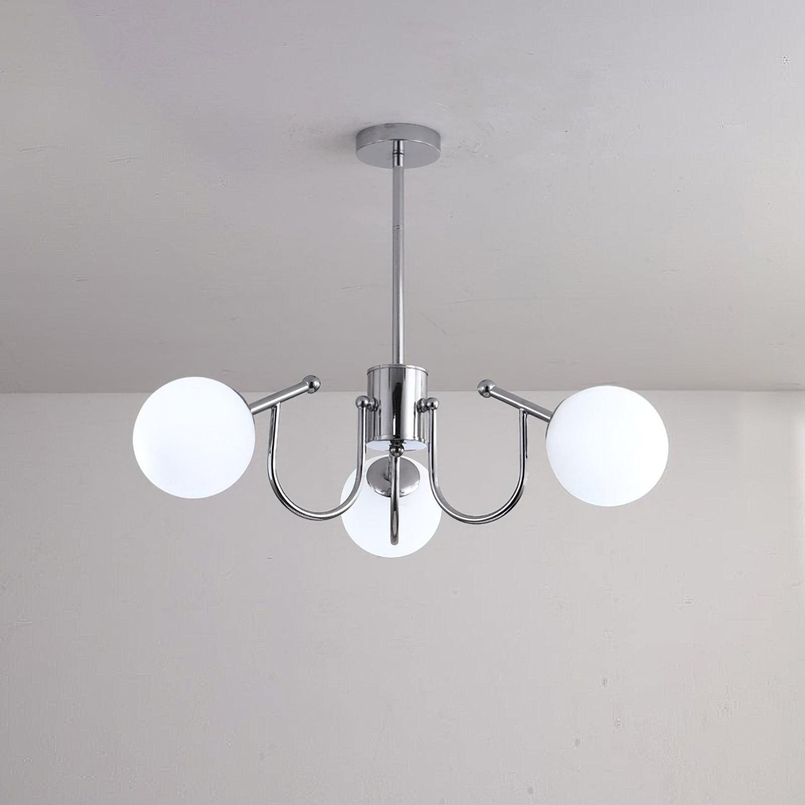 Aurora Chandelier Globe Chrome Modern - Lamp Outdoor