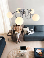 Aurora Chandelier Globe Chrome Modern - Lamp Outdoor