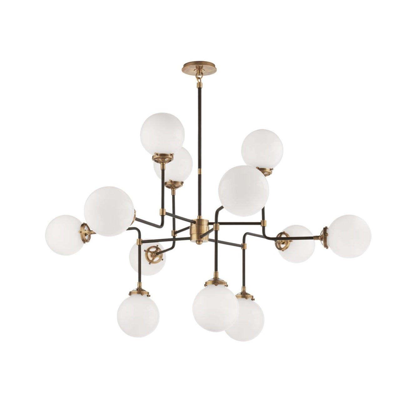 Bistro Contemporary Glass Chandelier