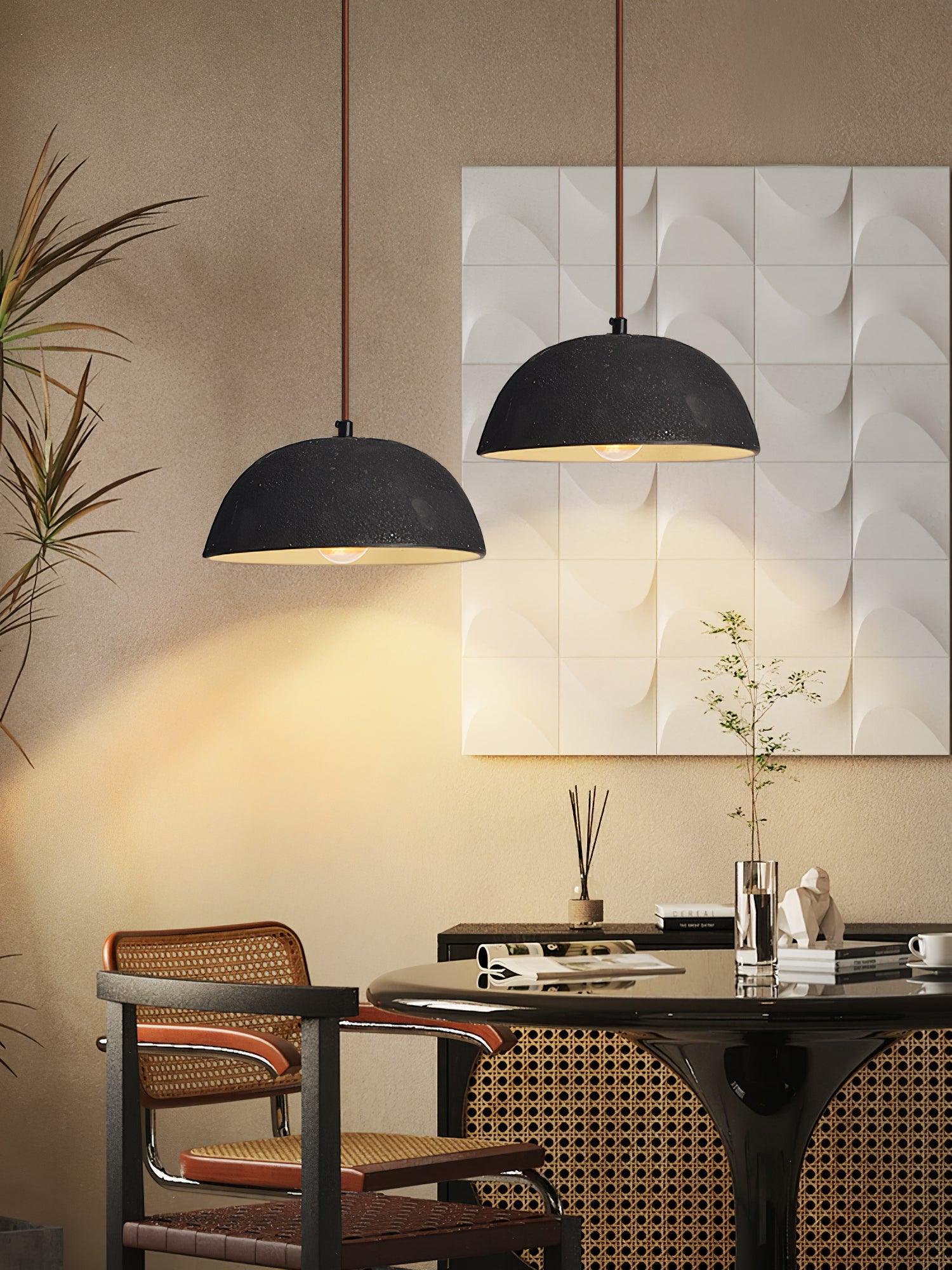 Dome Vintage Wood Pendant Lamp - Lamp Outdoor