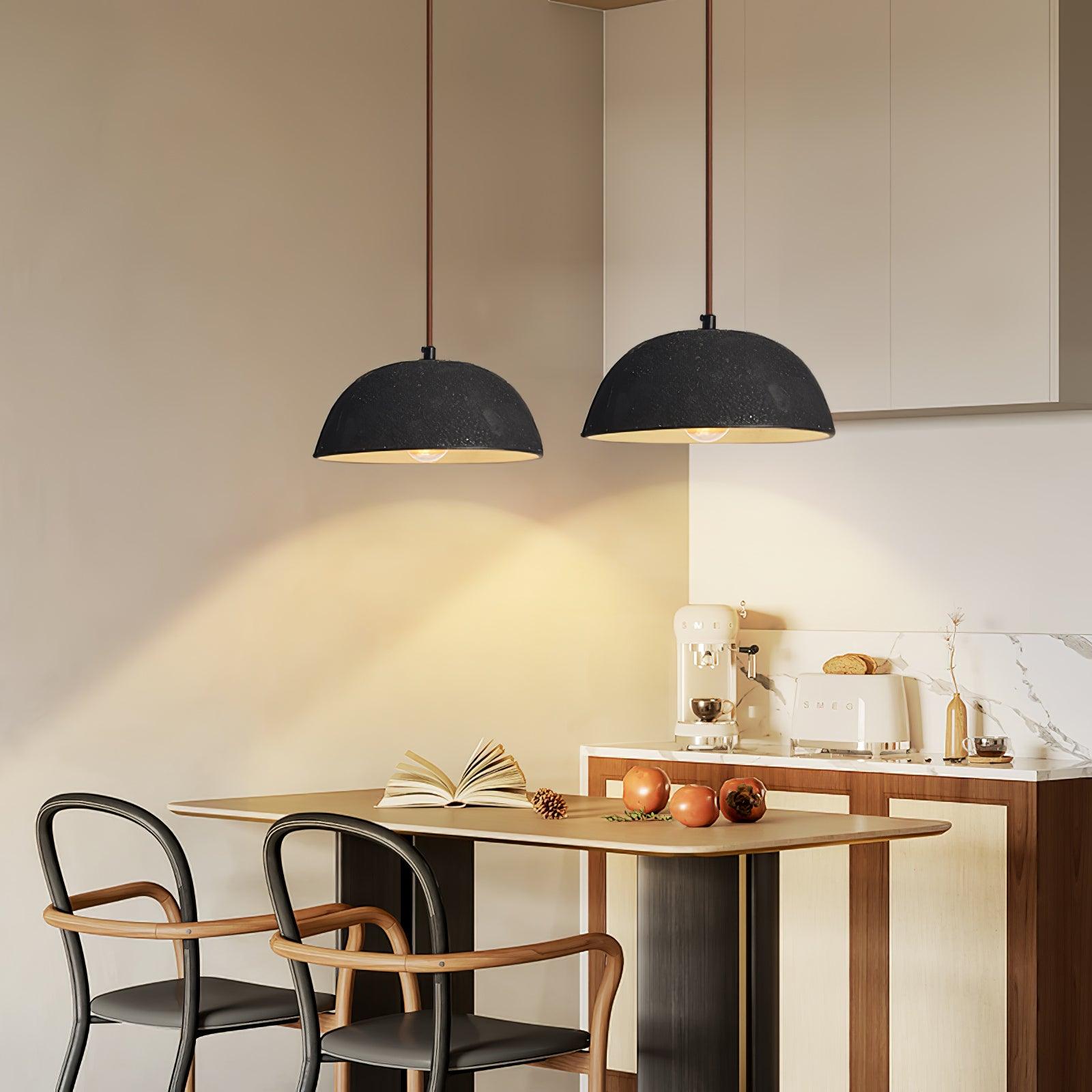 Dome Vintage Wood Pendant Lamp - Lamp Outdoor