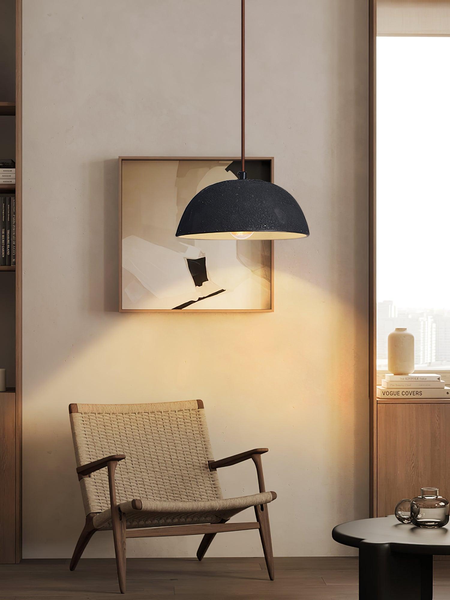 Dome Vintage Wood Pendant Lamp - Lamp Outdoor