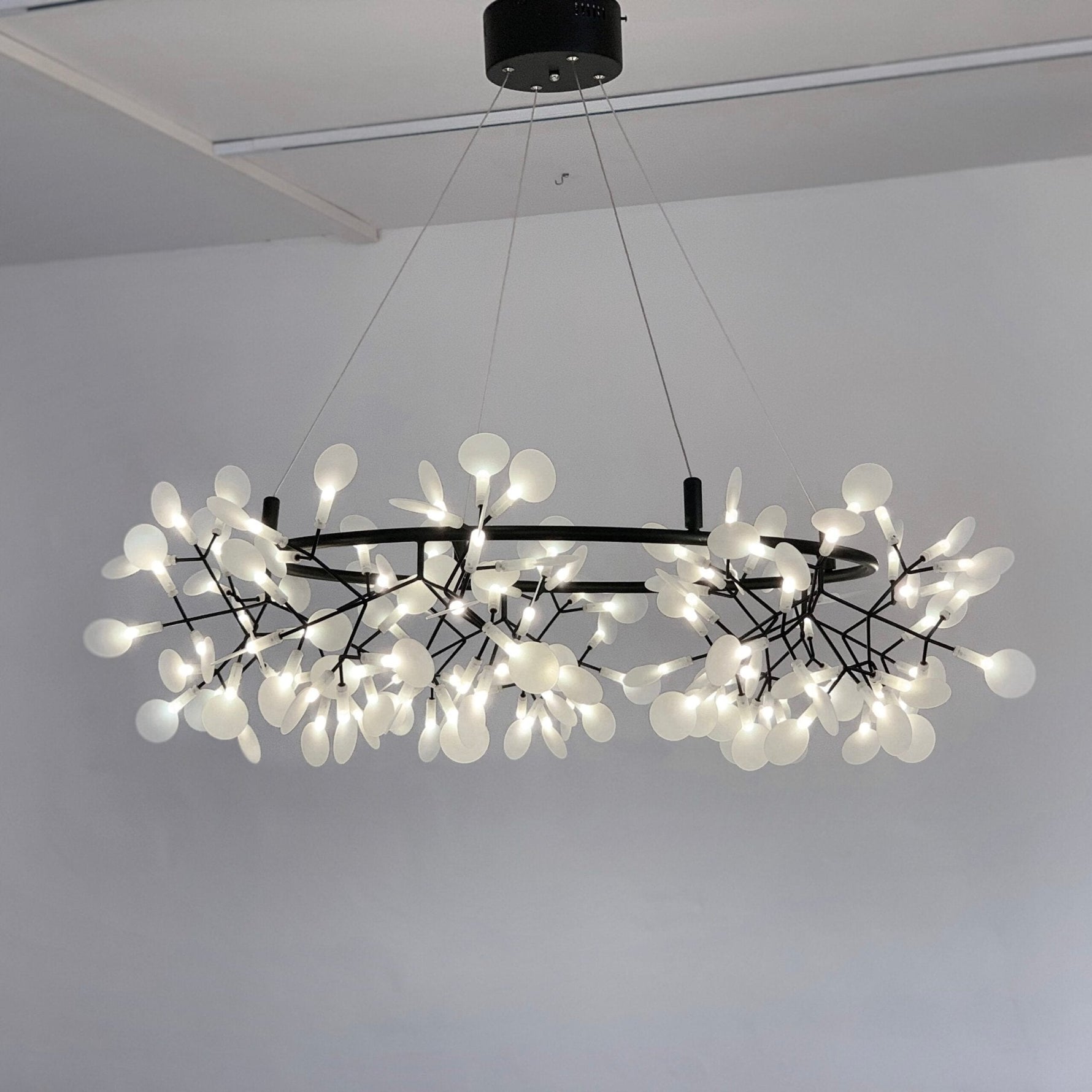 Black Big O Firefly LED Chandelier - Lamp Outdoor