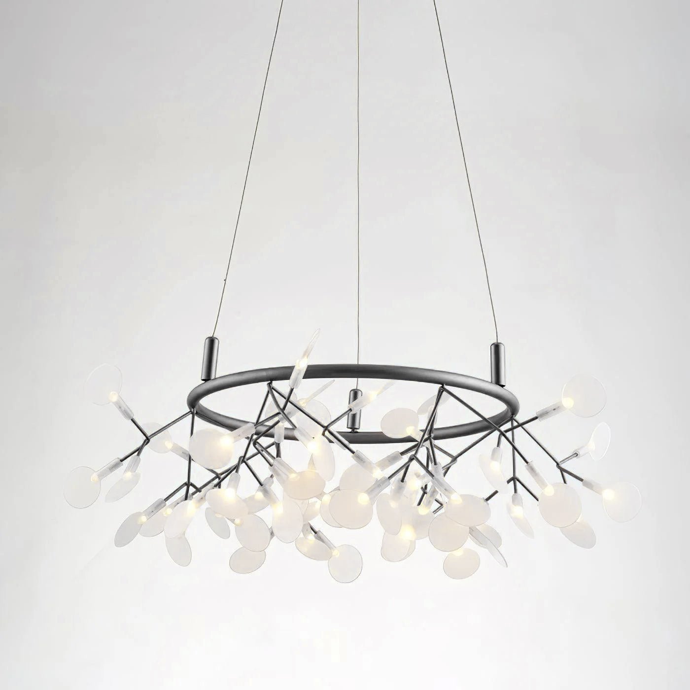 Black Big O Firefly LED Chandelier - Lamp Outdoor