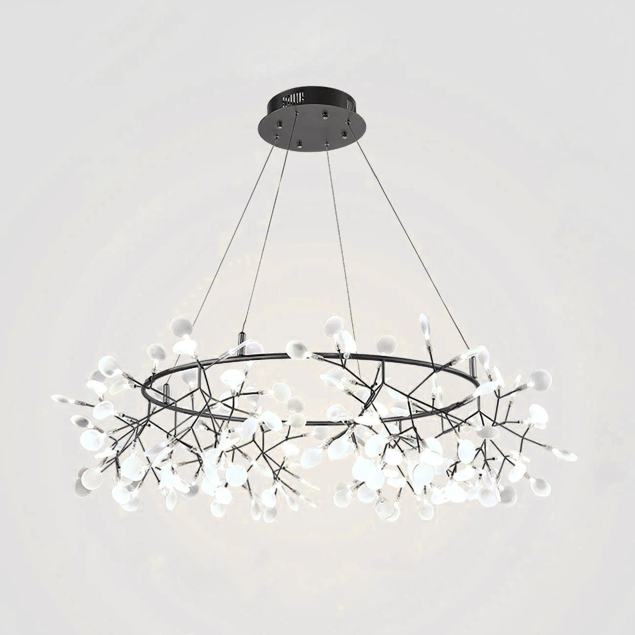 Black Big O Firefly LED Chandelier - Lamp Outdoor