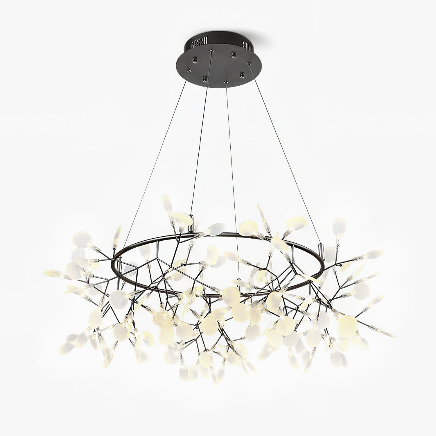 Black Big O Firefly LED Chandelier - Lamp Outdoor