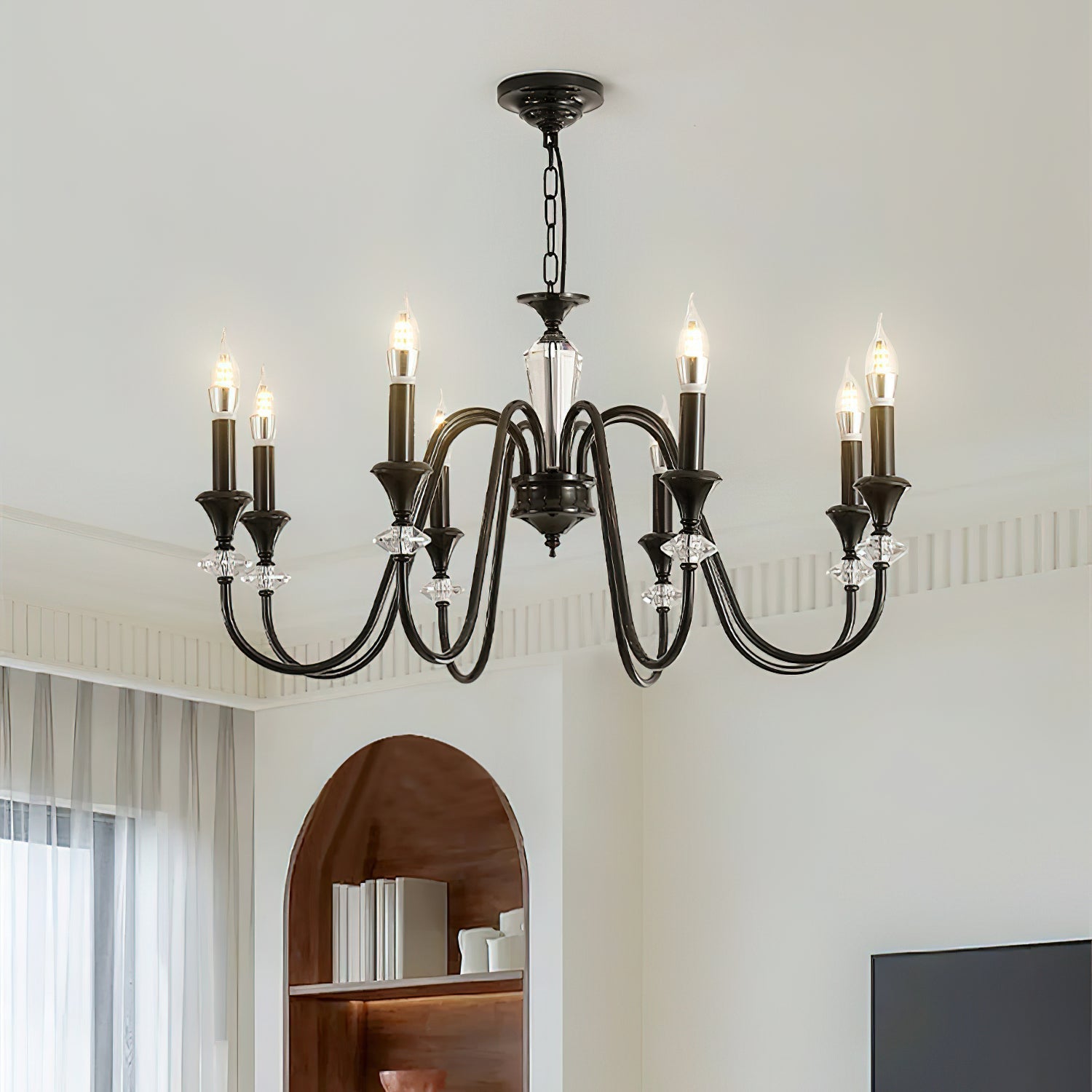 Noir Candelabra Chandelier - Lamp Outdoor