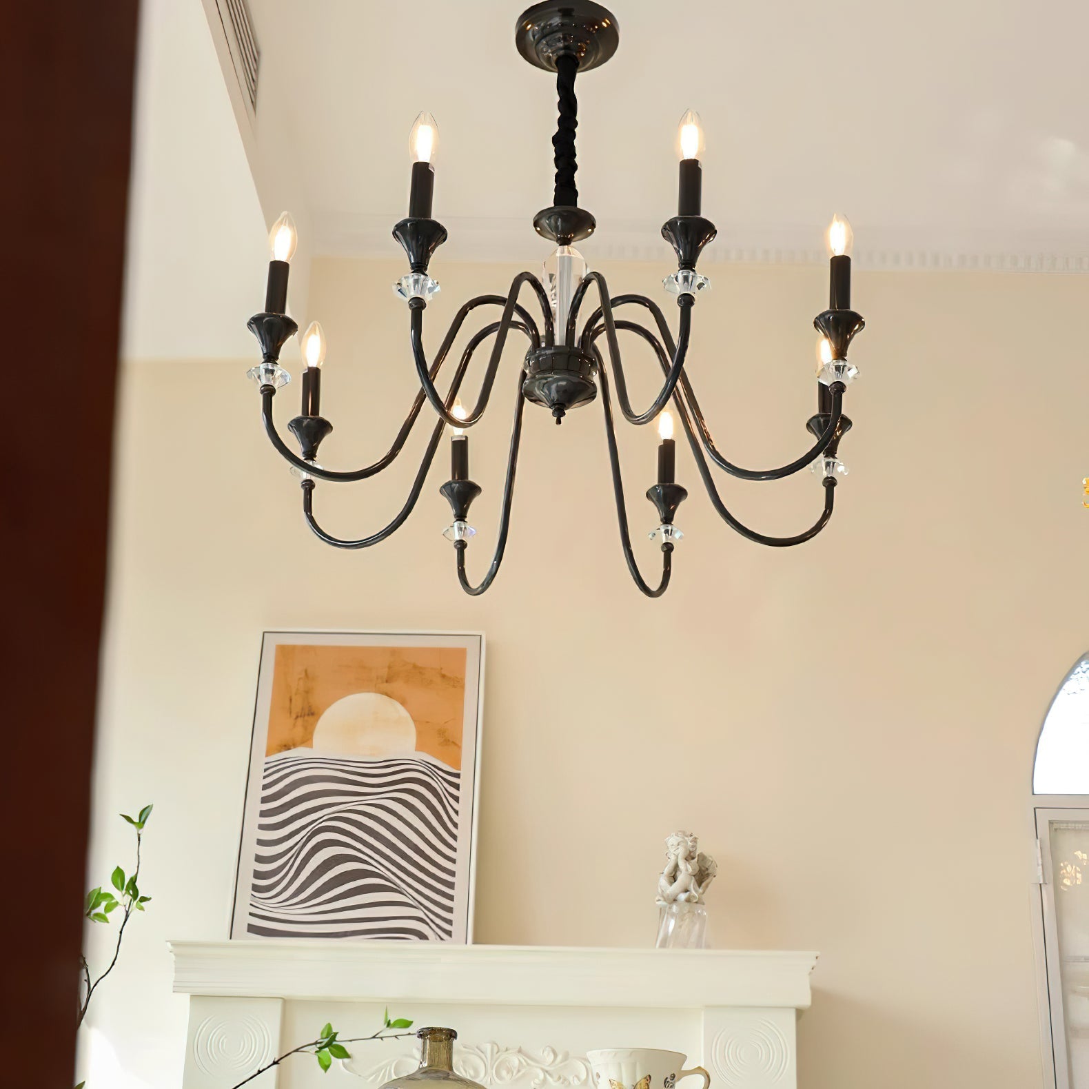 Noir Candelabra Chandelier - Lamp Outdoor