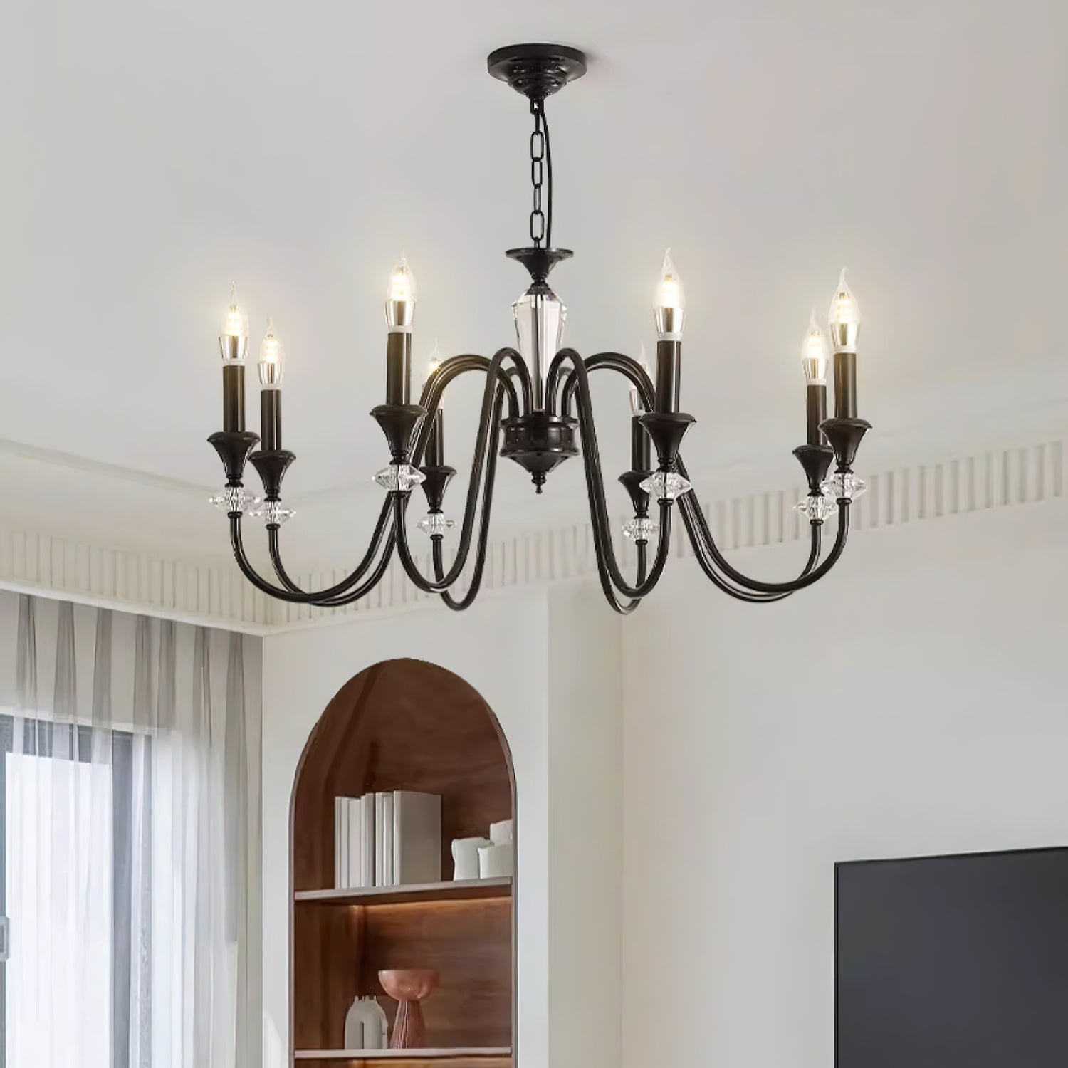 Noir Candelabra Chandelier - Lamp Outdoor