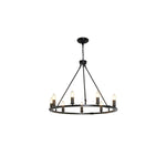Isoran Industrial Iron Chandelier - Lamp Outdoor