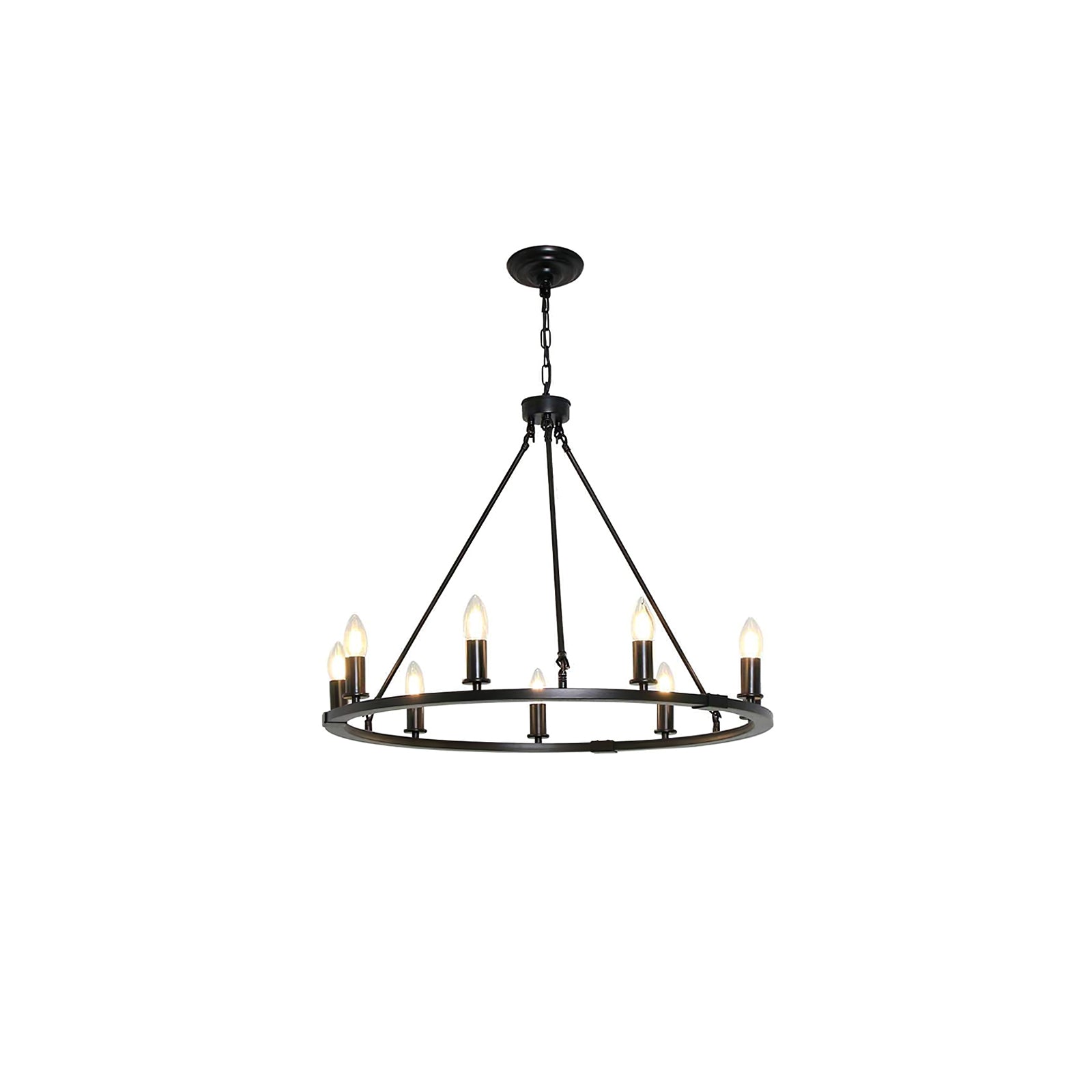 Isoran Industrial Iron Chandelier - Lamp Outdoor
