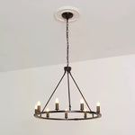 Isoran Industrial Iron Chandelier - Lamp Outdoor