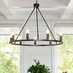 Isoran Industrial Iron Chandelier - Lamp Outdoor